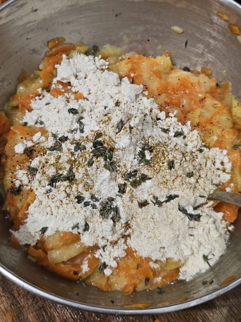 preparation galettes legumes