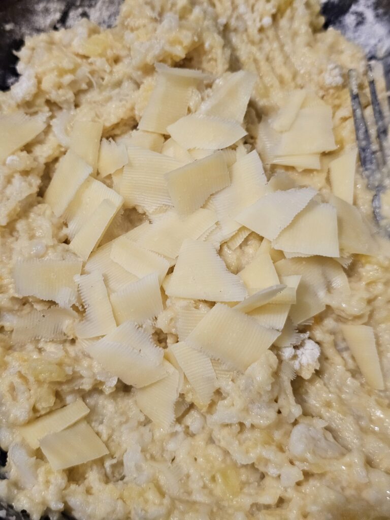 galette chou fleur pomme de terre fromage