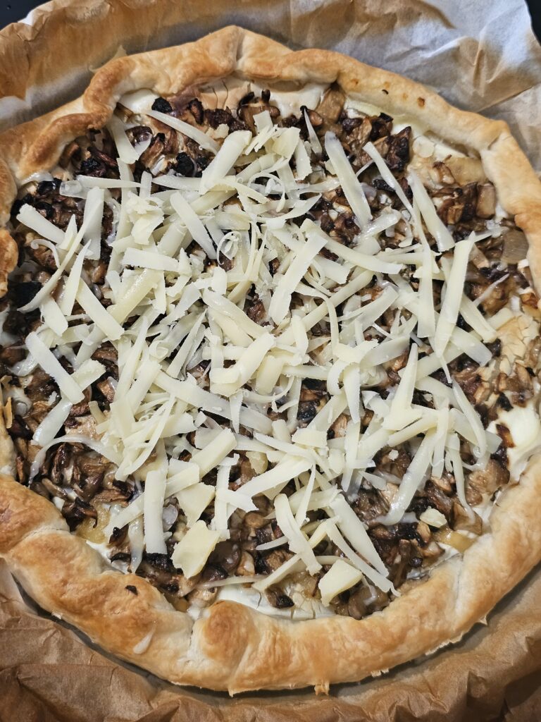 tarte champignon fromage